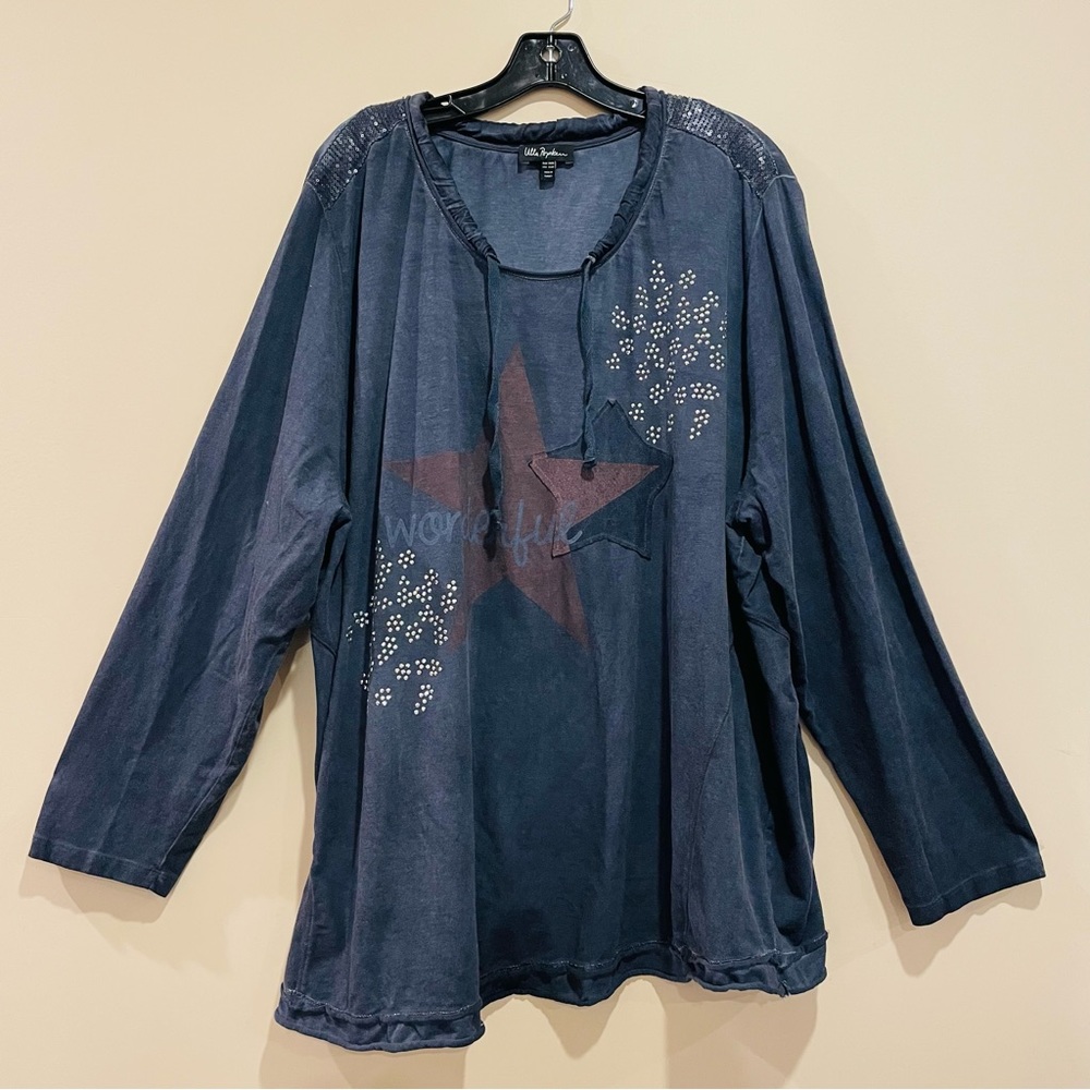 ULLA POPKEN ⭐️ Sz. 24/26 (3X) “wonderful” long sleeve blouse